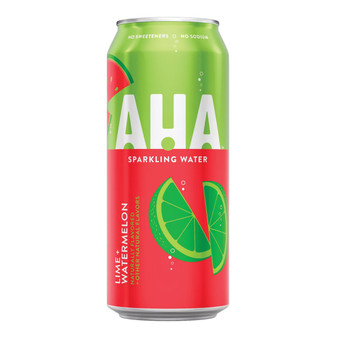 [CC3682] AHA Sparkling Water - Lime + Watermelon - 16oz Can
