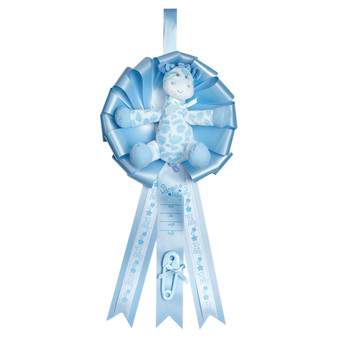 [1680] It's a Boy Baby Announcement Ribbon - Giraffe