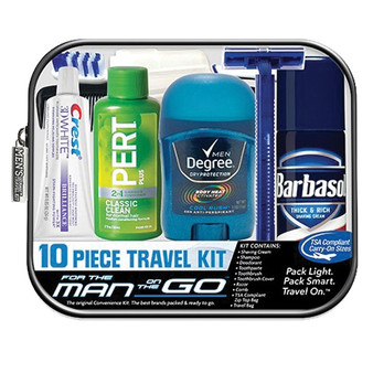 [50030] 10-Piece Travel Kit for Men
