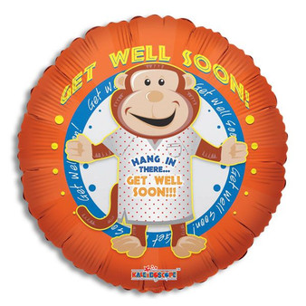 [21855G] Get Well Soon Balloon 18in